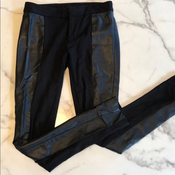 Club Monaco Leather Pants, Size 0 - Picture 4 of 6